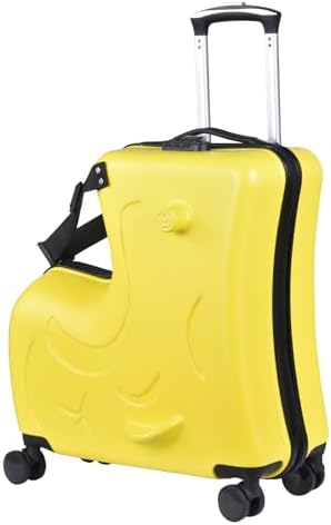 Riding Trolley for Kids, Toddler Luggage with Lock & Safety Belt, Wheels for Airplane Travel, Made of ABS+PC