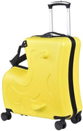Riding Trolley for Kids, Toddler Luggage with Lock & Safety Belt, Wheels for Airplane Travel, Made of ABS+PC