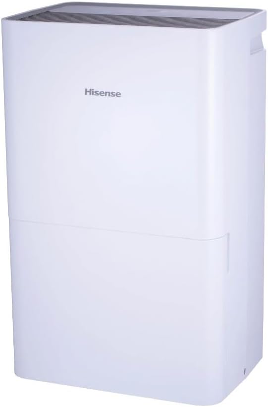 Hisense 50-Pint Capacity, 4500 sq. ft. Coverage, 3-Speed Dehumidifier 48 dB(A) sound level, Washable Filter - DH5024K1W