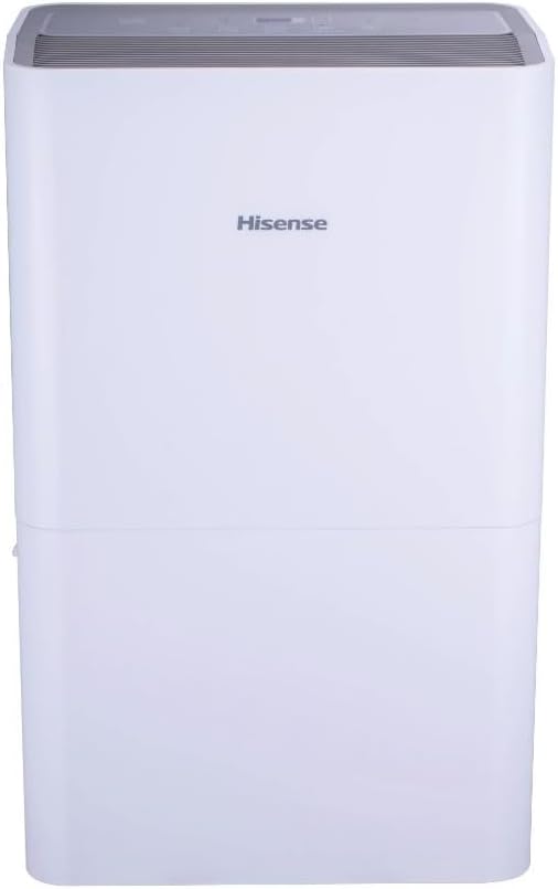 Hisense 50-Pint Capacity, 4500 sq. ft. Coverage, 3-Speed Dehumidifier 48 dB(A) sound level, Washable Filter - DH5024K1W