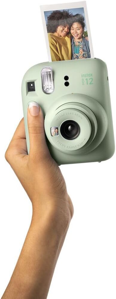FUJIFILM INSTAX MINI 12 Film Camera Mint Green Bundle with Instant Film- 20 Photo Sheets with Camera Case and Accessories Ideal Gift for Kids, Teenage Girl & Adults