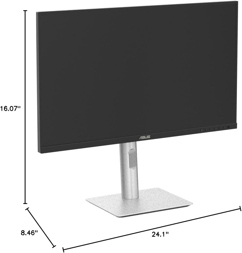 ASUS ProArt Display 27' 4K HDR Professional Monitor (PA279CRV) - IPS, UHD (3840 x 2160), 99% DCI-P3/Adobe RGB, ΔE < 2, Calman Verified, USB-C PD 96W, DisplayPort, Daisy-Chain, Ergonomic, 3yr Warranty
