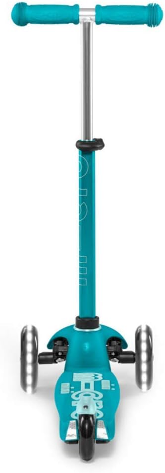 Micro Kickboard | Mini LED Kids Scooter for Ages 2-5 | Children up to 110 lbs | 3 Wheel Lean-to-Steer Design | Adjustable T Bar | Smooth Ride, Motion Activated PU LED Wheels | Swiss Design