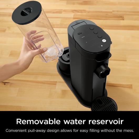 Single-Serve Pods or Grounds Hot and Iced Coffee Brewer with Rapid Cold Brew, 4 Brew Styles, Compact design and Storage, Removable reservoir 56 oz, Black PB045