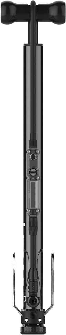 LEZYNE Digital Travel Floor Drive High-Pressure Bicycle Floor Pump with Digital Gauge & ABS-1 Pro Chuck - Durable Lightweight Compact Portable Foldable 160 PSI Tire Air Pump for Road/Mountain Bikes