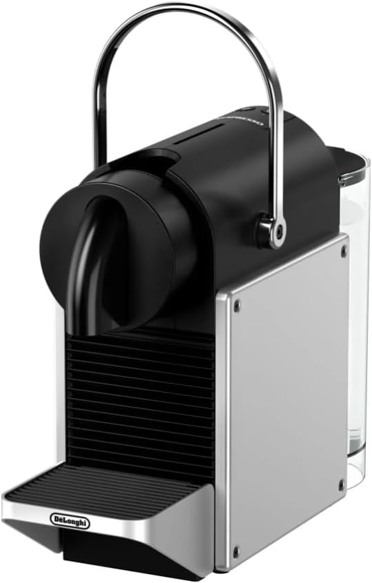 De′Longhi Nespresso Pixie EN127.S, Fully Automatic Coffee Machine, One-Button Coffee Machine with Multi-Function, Welcome Set Included, Compact Design, 19 Bar Pressure, 1260W, Silver