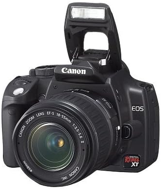 Canon Digital Rebel XT DSLR Camera with EF-S 18-55mm f3.5-5.6 Lens (Black) (OLD MODEL) (Renewed)