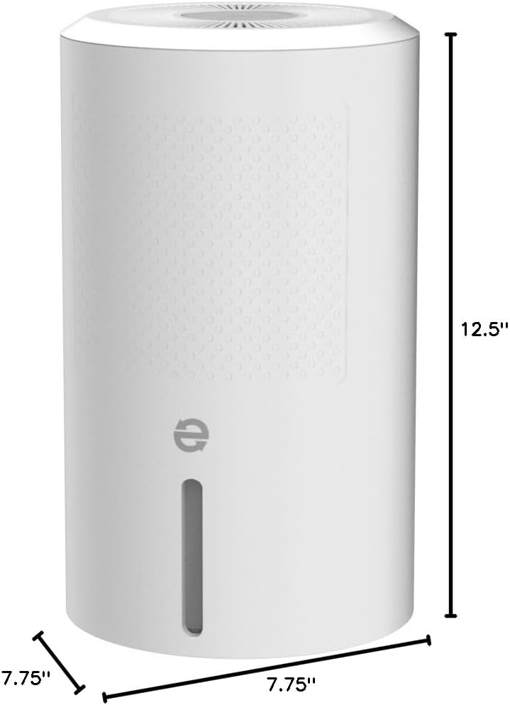 Eva-Dry EDV-2400 Compact and Powerful Dehumidifier | Eliminate Moisture | Energy Efficient | Quiet | Portable | Includes 3-Foot Drain Hose | Ideal for Home, Office, and RV