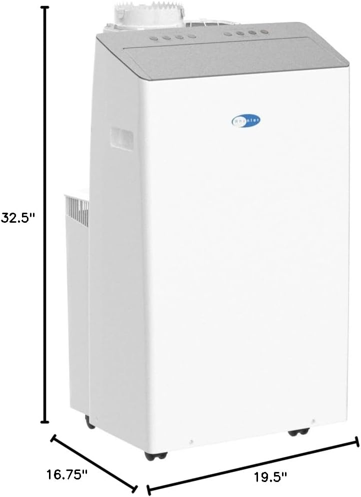 Whynter ARC-1230WN 14,000 BTU (12,000 BTU SACC) NEX Inverter Dual Hose Cooling Portable Air Conditioner, Dehumidifier, and Fan with Smart Wi-Fi, Up to 600 sq ft in White