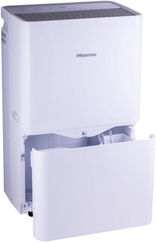 Hisense 50-Pint Capacity, 4500 sq. ft. Coverage, 3-Speed Dehumidifier 48 dB(A) sound level, Washable Filter - DH5024K1W