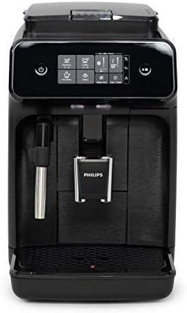 Philips 1200-Series Fully Automatic Espresso Machine w/ Milk Frother, Black - EP1220/04 (Renewed)