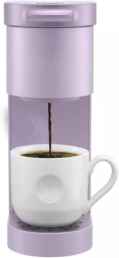 K-Mini Go Single-Serve Kcup Coffee Maker with Strong Brew, 42oz Reservoir, 8-12oz Brew Sizes, Portable Compact Design for Small Spaces, Travel, and Office Use (Violet)