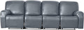 vctops 10 Pieces Waterproof Faux PU Leather Recliner Sofa Covers Stretch Soft 4 Seats RV Couch Cover Anti-Slip Sofa Slipcover Furniture Protector with Elastic Bottom for Kids Pet(Grey,4 Seat)
