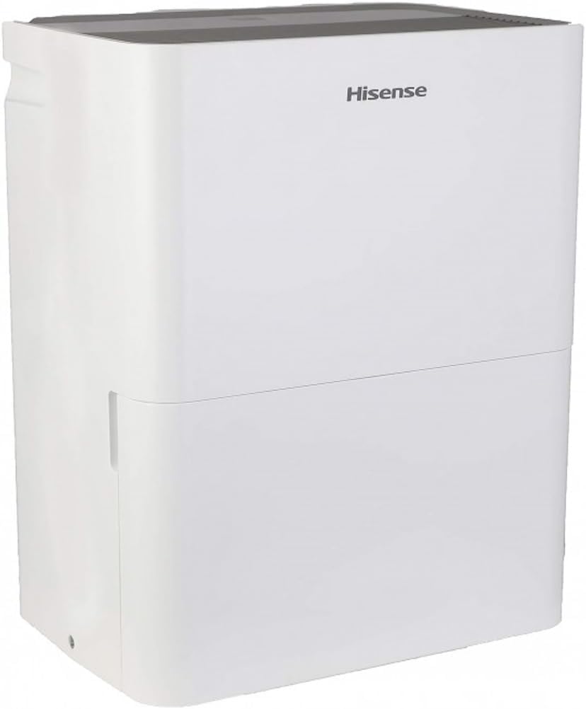 Hisense 35-Pint Dehumidifier, 3 Speed (Lo,Hi, Auto ), Noise Level 48 dB, Compact size, Auto shut-off, 115v, Up to 3000 sq ft, DH5022K1W - (Renewed)