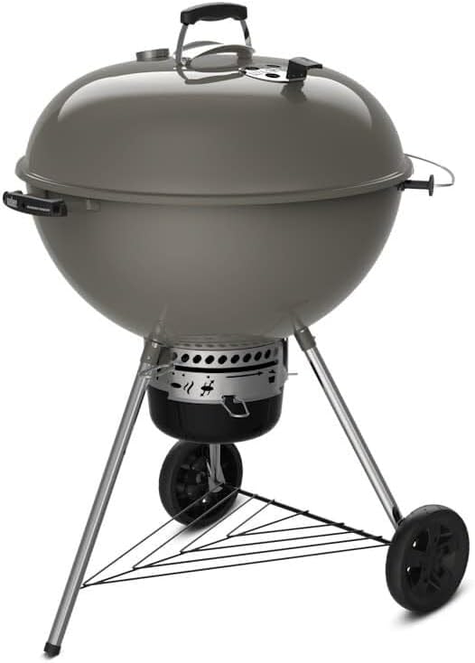 Weber Master-Touch Charcoal Grill, 26-Inch, Smoke Gray – Premium Outdoor BBQ Grill with Tuck-Away Lid Holder & One‑Touch™ Cleaning System, Porcelain‑Enameled Kettle