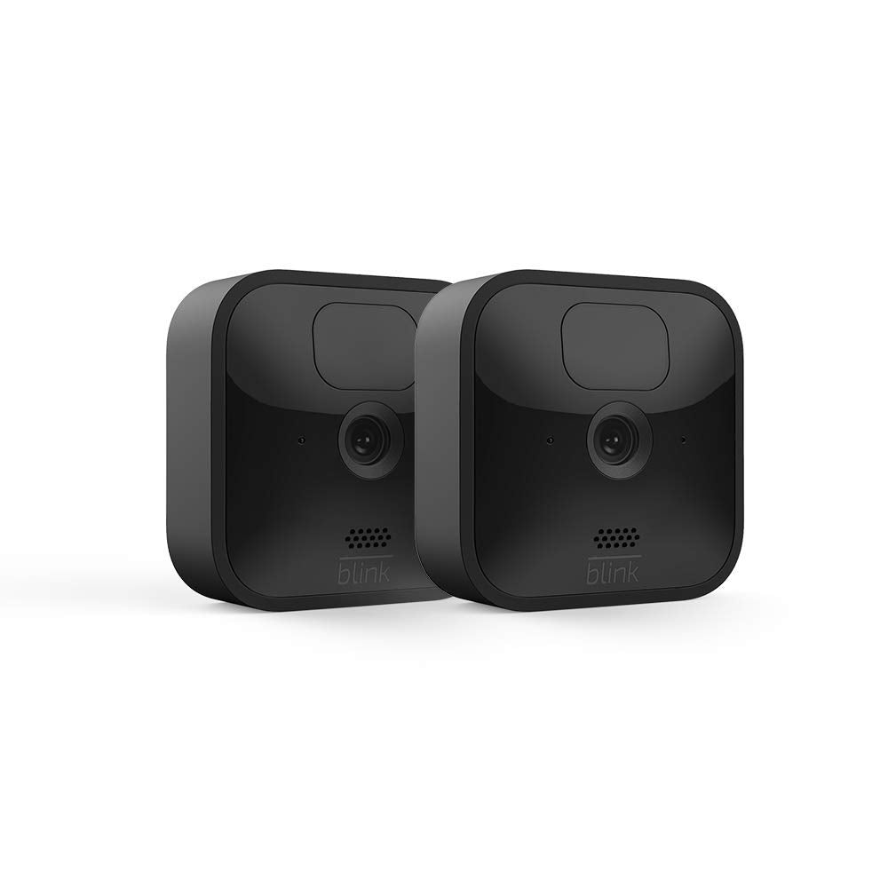 Like-New Blink Outdoor (3rd Gen) - wireless, weather-resistant HD security camera, two-year battery life, motion detection, set up in minutes – 2 camera system