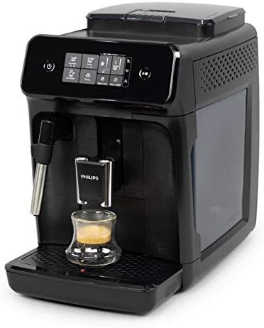 Philips 1200-Series Fully Automatic Espresso Machine w/ Milk Frother, Black - EP1220/04 (Renewed)