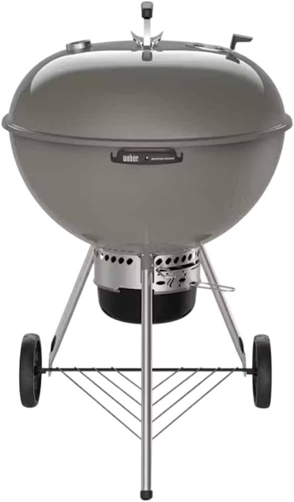 Weber Master-Touch Charcoal Grill, 26-Inch, Smoke Gray – Premium Outdoor BBQ Grill with Tuck-Away Lid Holder & One‑Touch™ Cleaning System, Porcelain‑Enameled Kettle