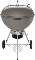 Weber Master-Touch Charcoal Grill, 26-Inch, Smoke Gray – Premium Outdoor BBQ Grill with Tuck-Away Lid Holder & One‑Touch™ Cleaning System, Porcelain‑Enameled Kettle