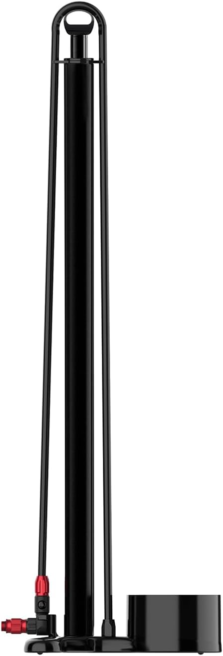 LEZYNE CNC Floor Drive 3.5 Bicycle Floor Pump with 3.5' Analog/Digital Gauge - CNC Machined Aluminum High Pressure 220PSI Tire Air Pump for Road/Track Bikes - ABS-1 Pro Chuck for Presta/Schrader Valve