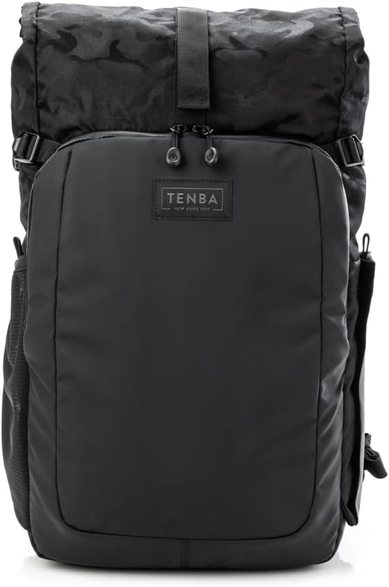 Tenba Fulton v2 14L All Weather Backpack for Mirrorless and DSLR cameras and lenses – Black/Black Camo (637-735)