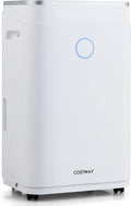COSTWAY 4000 Sq. Ft Dehumidifier for Basement, 60 Pints Dehumidifier with Drain Hose, 3 Modes, 3-Color Digital Display, 24H Timer, 1.7 Gallon Water Tank, Auto Defrost, Ideal for Home, Large Room