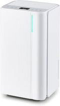 COSTWAY 32 Pints Dehumidifier for Home, 2000 Sq.Ft Portable Dehumidifier for Bedroom, Basement, Bathroom, 24H Timer, 3-Color Indicator, 3.3 FT Drain Hose, 4 Wheels