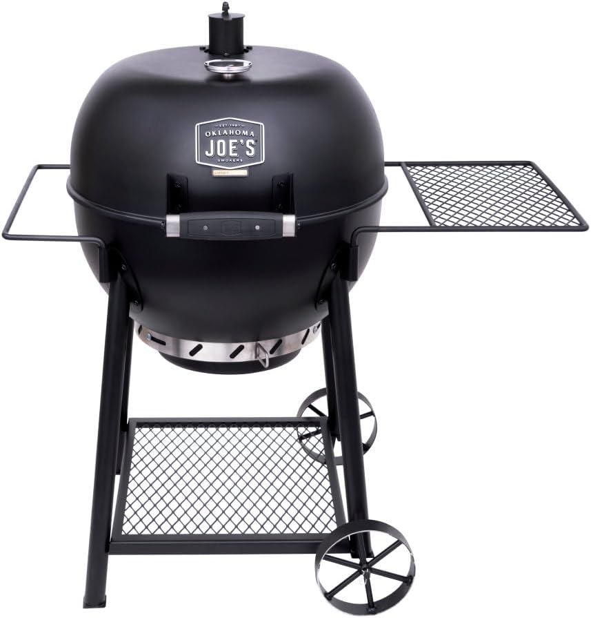 Oklahoma Joe's Blackjack 21.5 in. Heavy-Duty Kettle Charcoal Grill with 382 sq. in. Cooking Area, Black