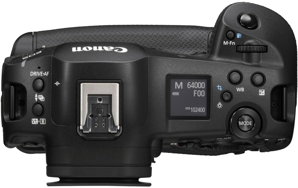 Canon EOS R1 Mirrorless Camera – Flagship RF-Mount Camera with High-Speed Stacked Sensor, AI Autofocus & 8K Video (6577C002) + 240GB Memory Card