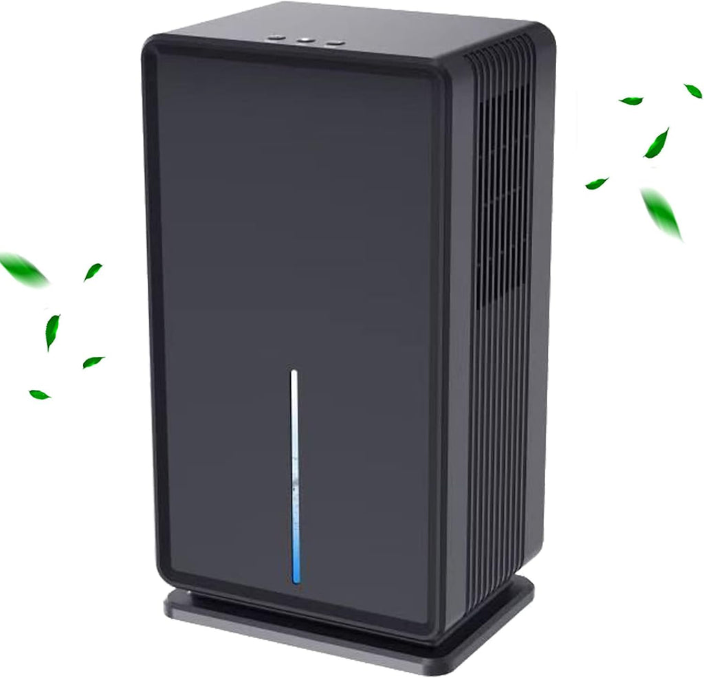 3L(102oz) Dehumidifiers for Home,Small Dehumidifiers,520 Sq.ft Quiet Dehumidifier for Bedroom,Two Working Modes / 7 LED Colors/Auto-Off, for Bedroom, Bathroom, Basement, RV,Black