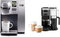 Keurig K155 Office Pro & K-Cafe SMART Single Serve K-Cup Pod Coffee Maker, Latte & Cappuccino Maker, 60 oz, Silver & Black