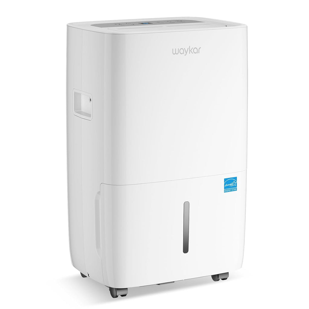 Waykar 80 Pints 2025 Energy Star Dehumidifier for Spaces up to 5,000 Sq. Ft for Basement and Home, Large Room with Drain Hose and 1.14 Gallons Water Tank