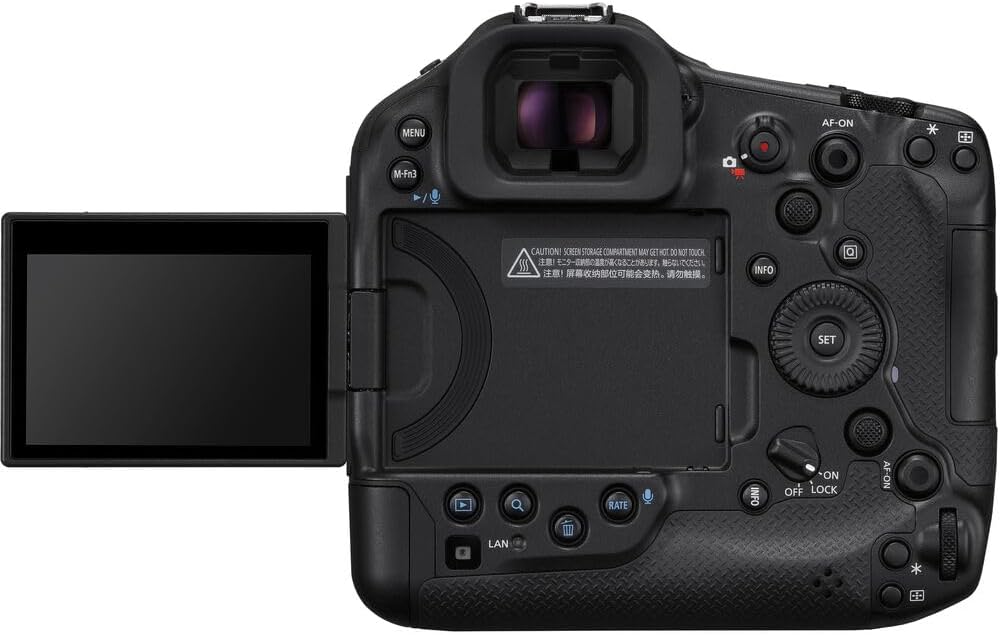 Canon EOS R1 Mirrorless Camera – Flagship RF-Mount Camera with High-Speed Stacked Sensor, AI Autofocus & 8K Video (6577C002) + 240GB Memory Card