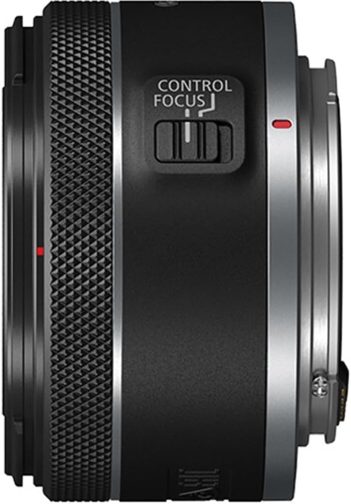 Canon RF 50mm f/1.8 STM Lens Bundle with UV Filter + Lens Cap Keeper