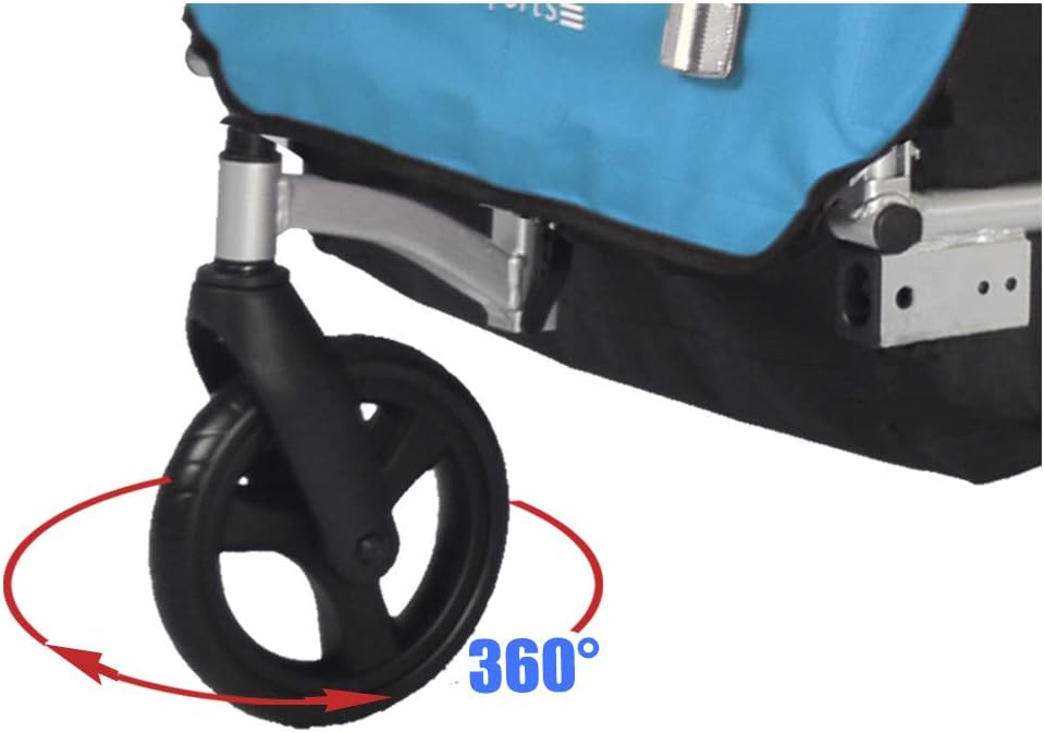 Veelar Bike Trailer & Stroller 2 in 1 Double Seat for Toddlers, Kids, Child Bicycle Carrier Jogger