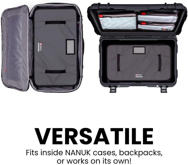 NANUK N-Cubik 17L Camera Bag Insert – Large Water-Resistant Cube – Shockproof Protective Camera Insert for Backpack – Perfect for Tech Gear & Accessories (11.4' x 13.3' x 6.6')