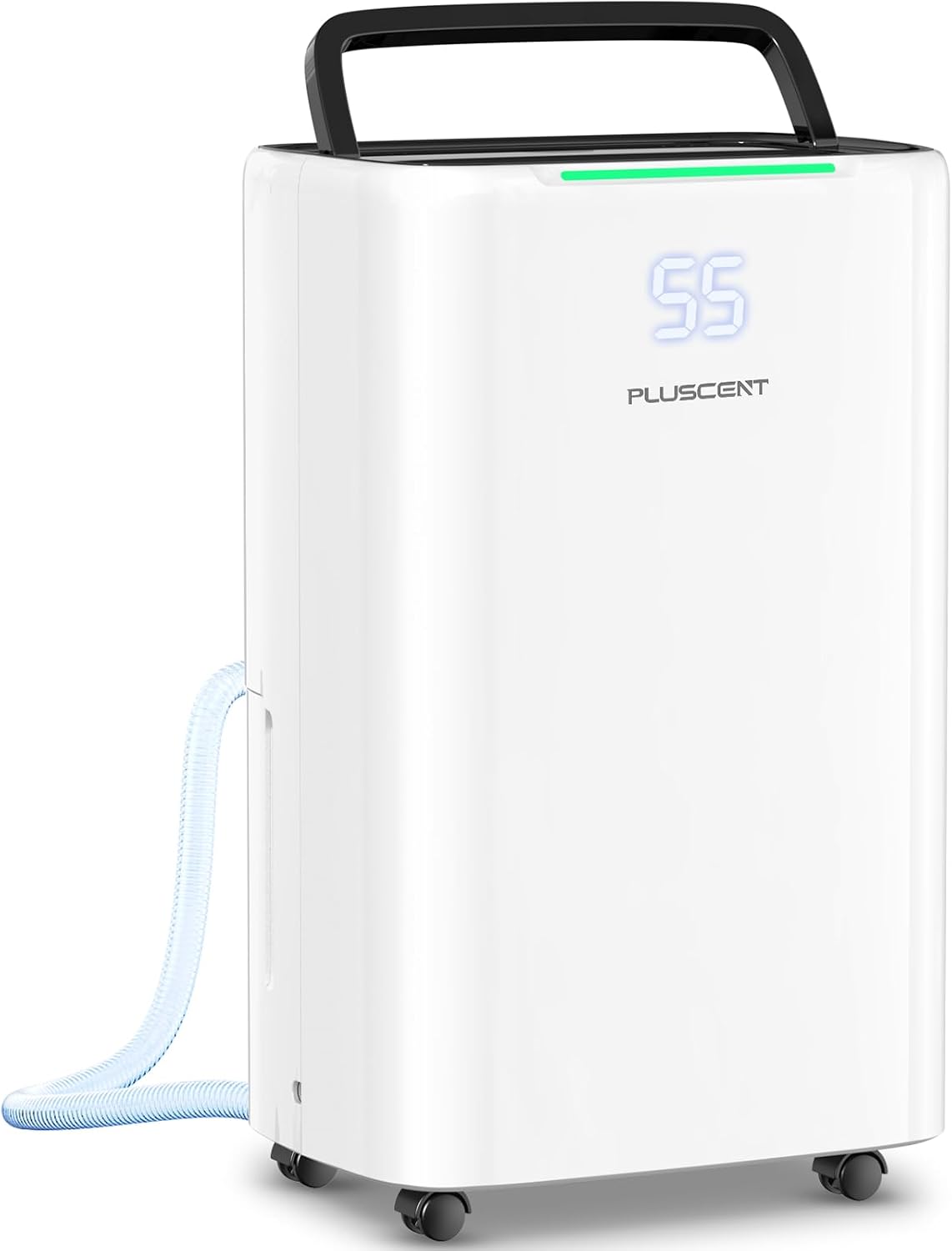 PLUSCENT 5000 Sq.Ft Dehumidifiers for Home, 52 Pints Compressor Dehumidifier for Basement with Drain Hose, Smart Humidity Control, Auto Defrost, Auto Restart, 24H Timer, for Bedroom, Large Rooms