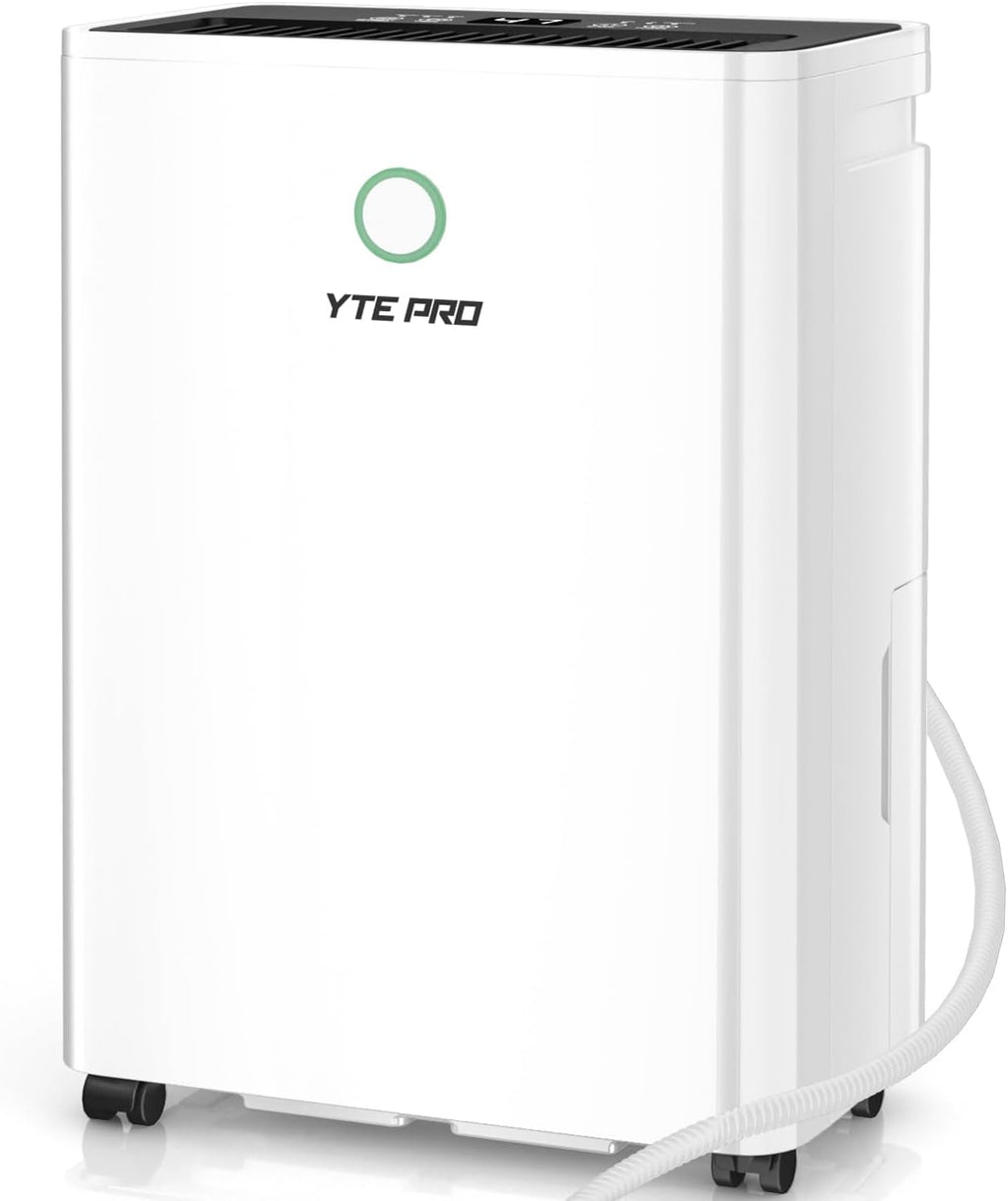 30Pint Dehumidifier for 1500Sq.Ft, Compressor Dehumidifiers for Home,Quiet Dehumidifier for Basement, Bedroom, Bathroom, with 6.56FT Drain Hose, 2L Water Tank