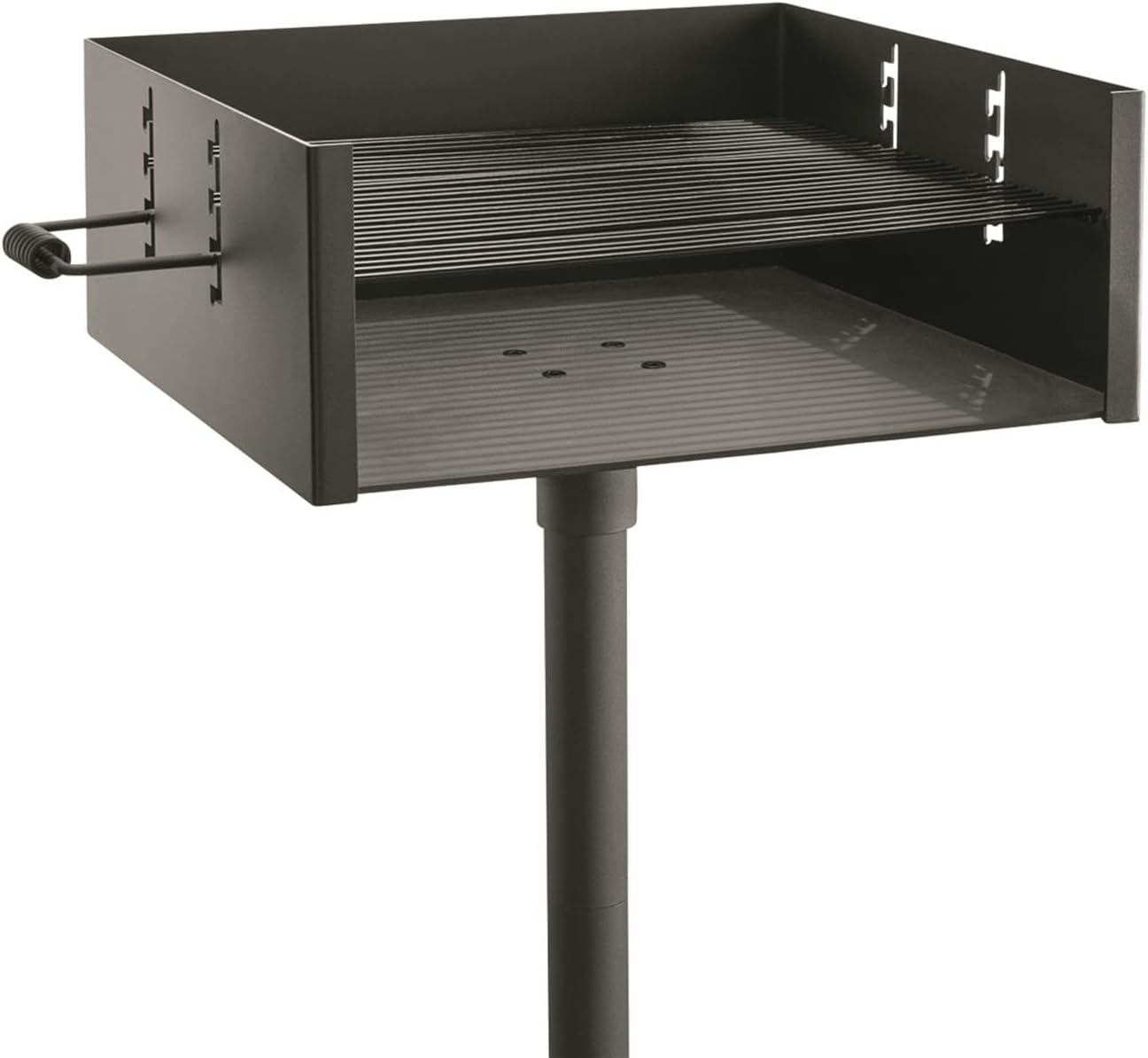 Guide Gear Heavy-Duty Park-Style Charcoal BBQ Grill for Camping, Outdoor Cooking, Backyard, Patio, Camp Grilling Barbecues, 20.5 x 20.5 x 8.25'h.