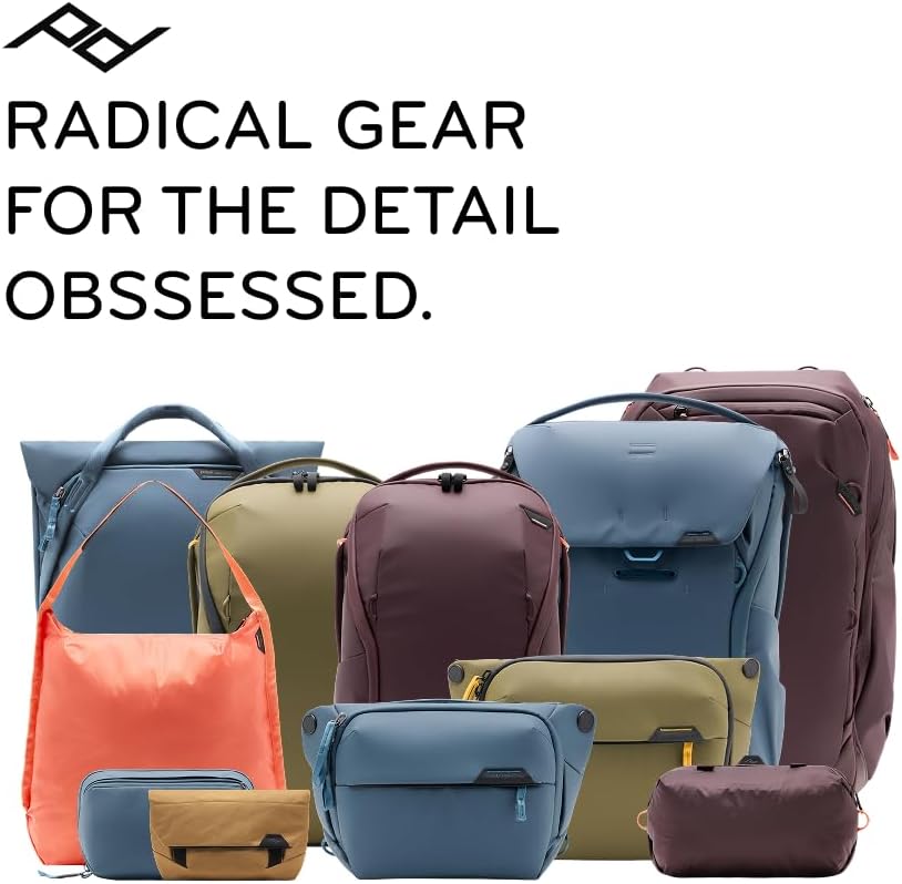 Peak Design Everyday Sling 6L, Kelp, Padded Adjustable Shoulder Strap for Crossbody or Waist Carry, FlexFold Dividers, Ideal for Carrying Cameras or Everyday Essentials, Sling Bag for Men and Women