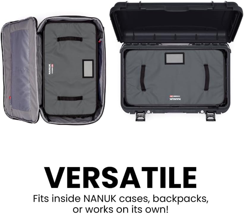 NANUK N-Cubik 13L Camera Bag Insert– Large Water-Resistant Cube – Shockproof Protective Camera Insert for Backpack (11.4'x 20.4' x 5.1')