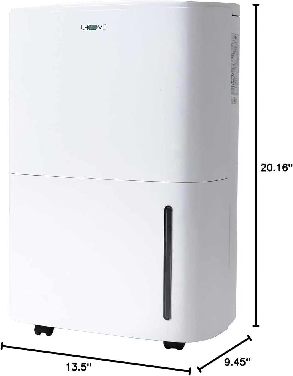 Uhome 120 Pints Dehumidifier with Drain Hose - 6000 Sq. Ft Quiet Dehumidifier for Home, Basements, Storages and Large Rooms with 1.32Gallon Water Tank