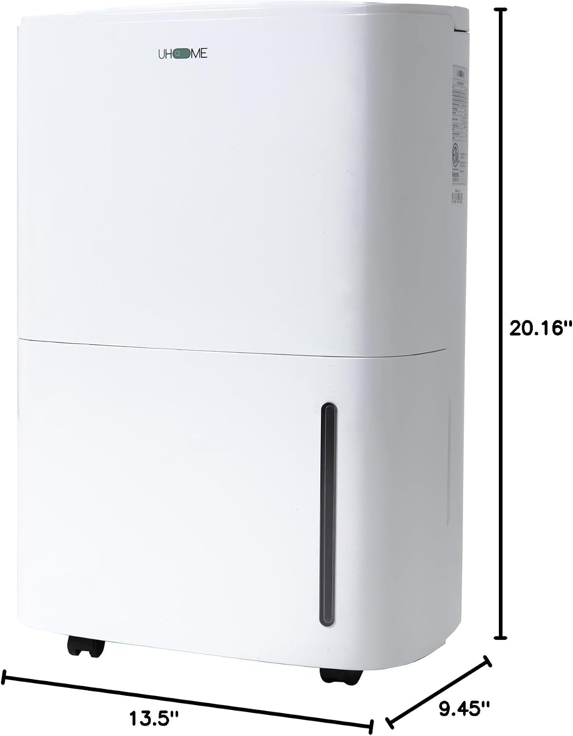 Uhome 120 Pints Dehumidifier with Drain Hose - 6000 Sq. Ft Quiet Dehumidifier for Home, Basements, Storages and Large Rooms with 5L Water Tank