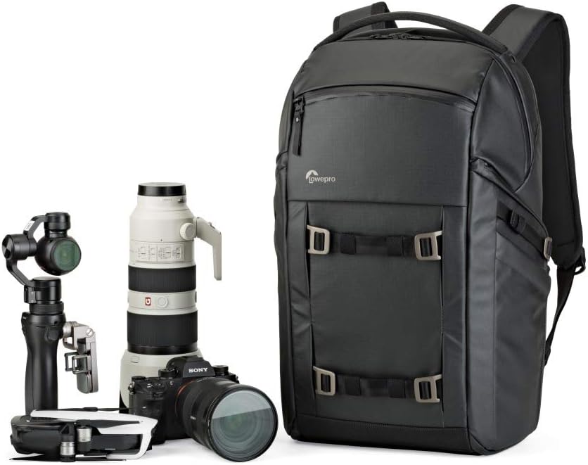 LOWE PRO Freeline Camera Backpack 350 AW, Black. Versatile Daypack Designed for Travel, Photographers and videographers. for DSLR, Mirrorless, Laptops, Bridge, CSC, Lenses and Travel Gear. (LP37170-PWW)