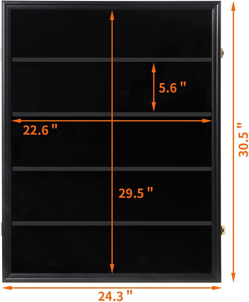 KCRasan 3 Pack 35 Graded Sports Card Display Frame -Baseball Card Display Case Lockable - Trading Card Collector Wall Display Holder for Basketball Football Cards, UV Protection Acrylic