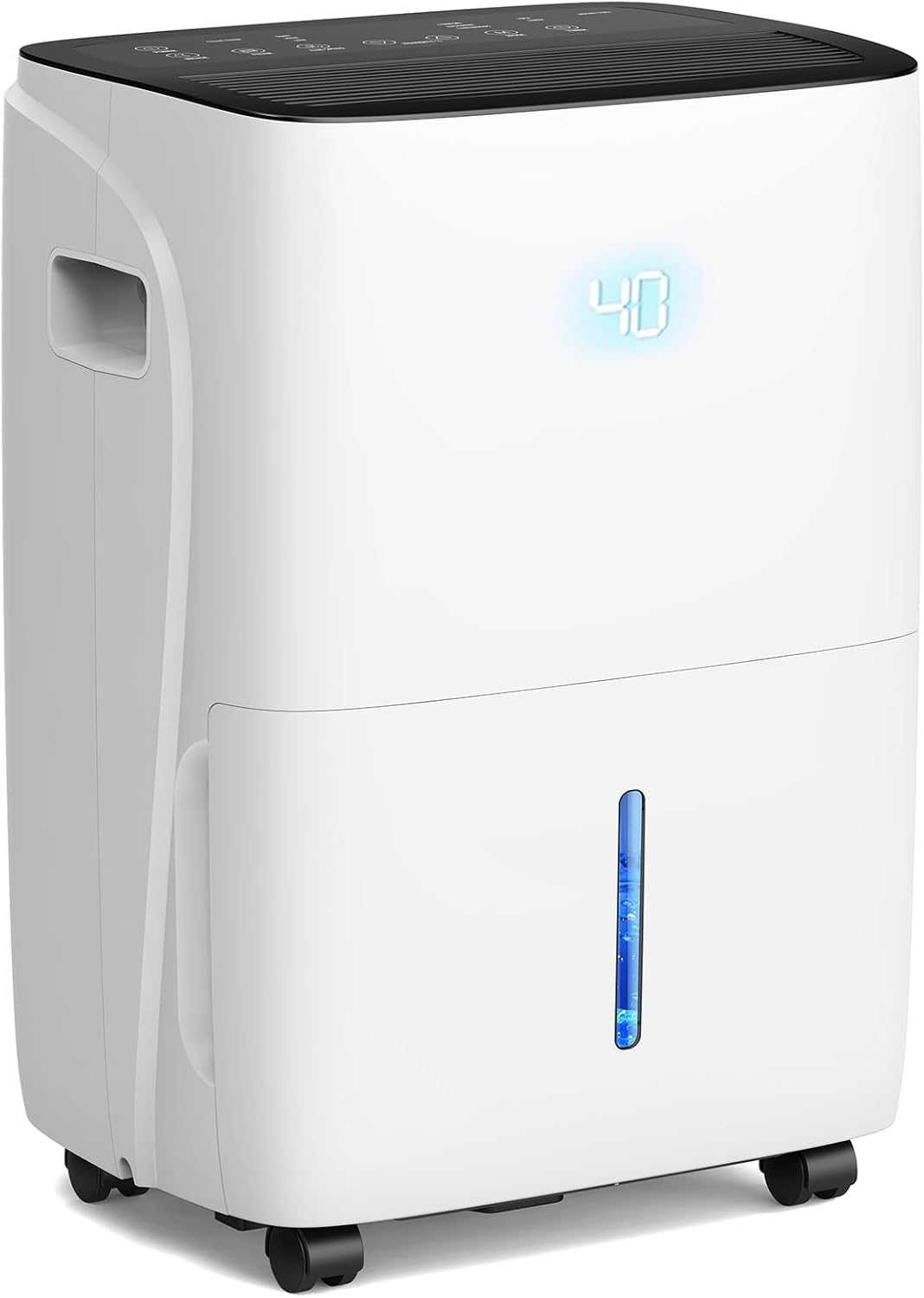 120 Pint Dehumidifier for Basement and Home, Covers up to 5,000 Sq. Ft Rooms, High-Efficiency Compressor Dehumidifier with Drain Hose and 1.05 Gallons Water Tank, Auto Shut-Off, 24HR Timer