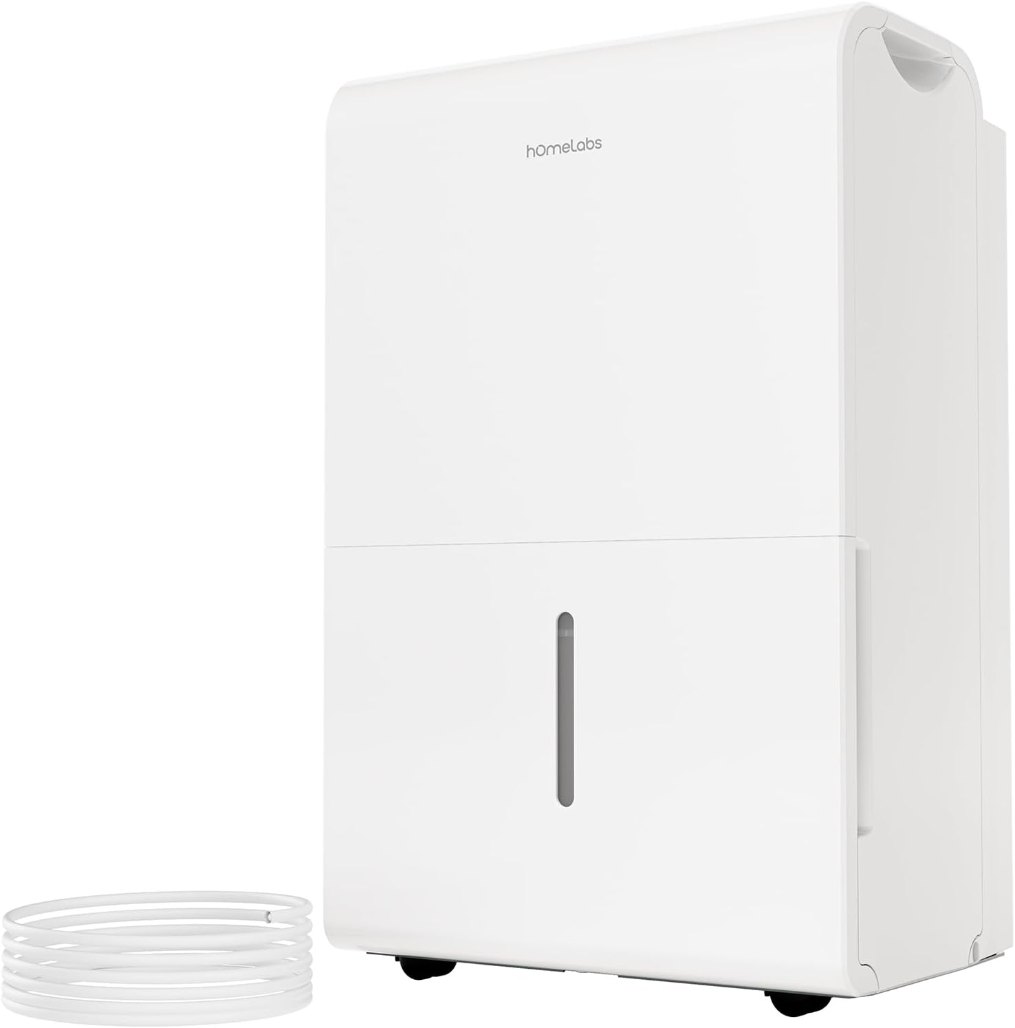 hOmeLabs Dehumidifier 7,500 Sq Ft Wi-Fi with Pump (50 Pint MAX 120 Pint at 95°F, 90% RH) for Home, Office, Basements with Powerful Moisture Removal, Humidity Control, Auto Shut-off, Quiet Operation