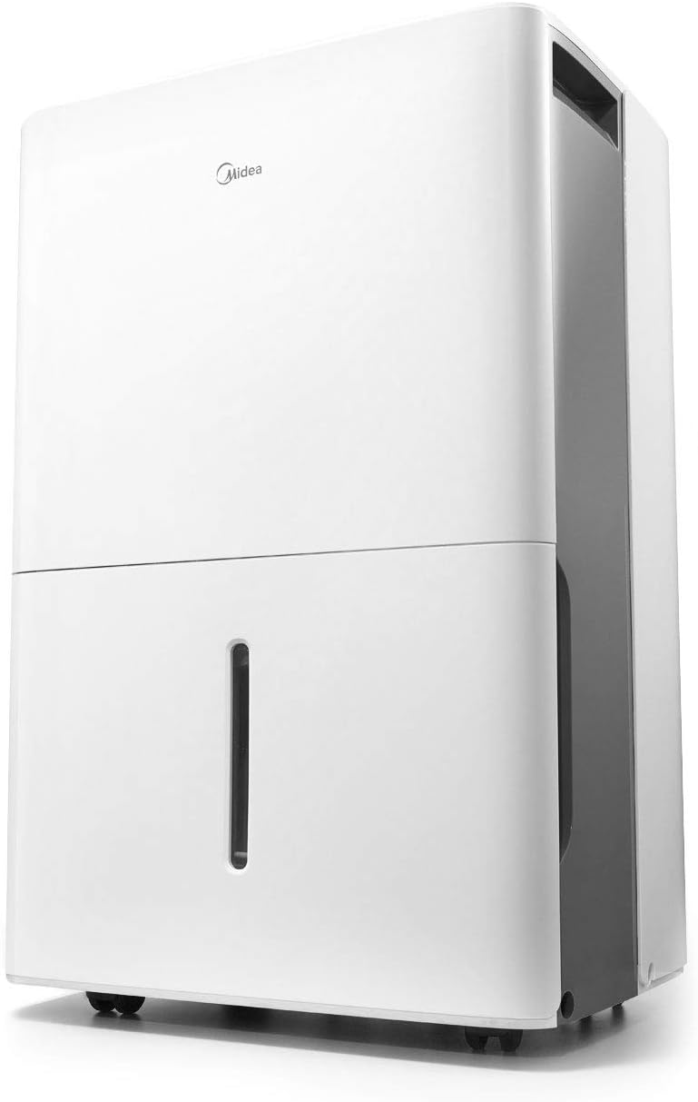 Midea 4,500 Sq. Ft. Dehumidifier (White) + Camco TastePURE 10-Ft Premium Camper/RV Water Hose