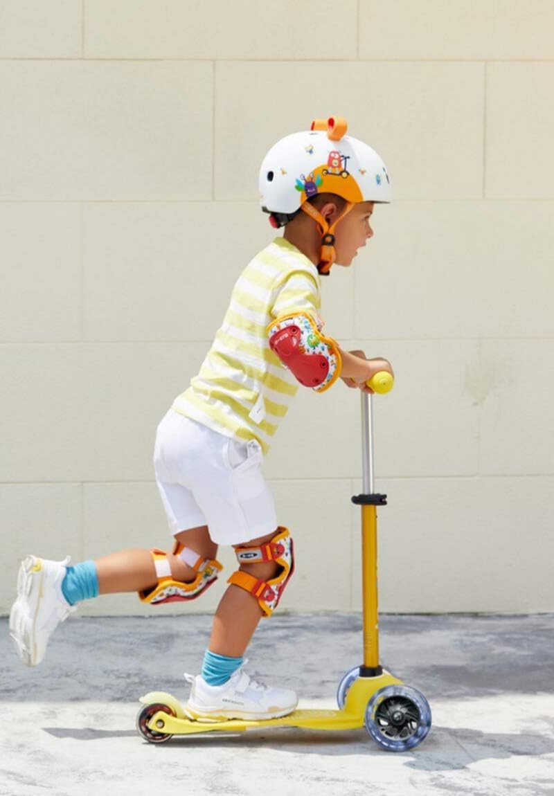 Micro Kickboard | Mini LED Kids Scooter for Ages 2-5 | Children up to 110 lbs | 3 Wheel Lean-to-Steer Design | Adjustable T Bar | Smooth Ride, Motion Activated PU LED Wheels | Swiss Design