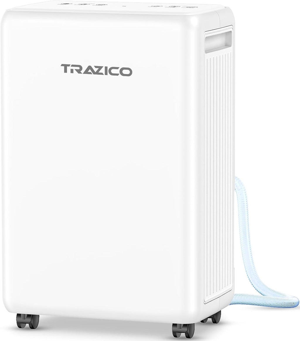 2000 Sq.ft Dehumidifier for Basement, Trazico 30 Pint Dehumidifiers for Home with Drain Hose, Quiet Operation, Intelligent Humidity Control, 3 Modes, 24H Timer, Auto Defrost, for Bathroom Bedroom RV